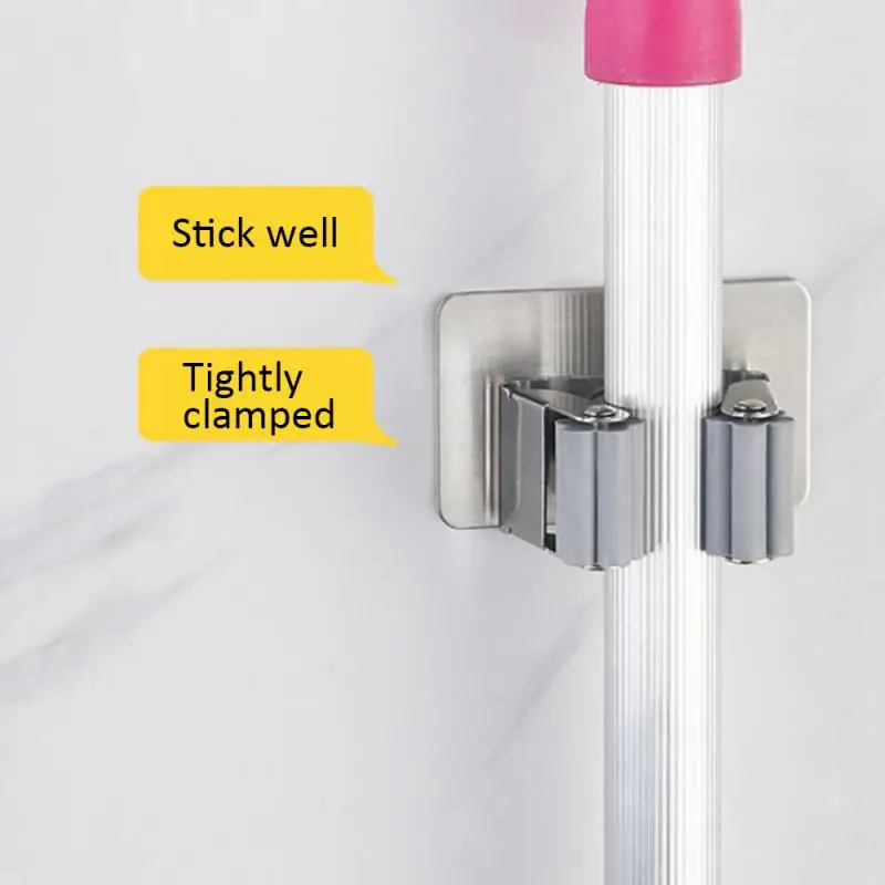 1 шт. 304 Нержавеющая сталь Ванная комната швабры крюк для сильная липкая Крюк