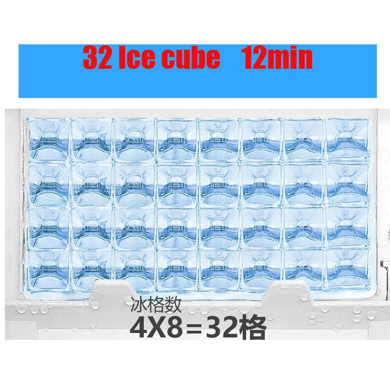 40 кг/24 ч коммерческая электрическая льдогенератор бытовая круглая машина для