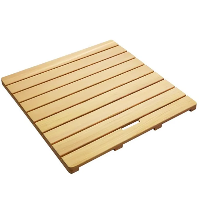 Водонепроницаемый коврик для ванной из натурального дерева противоскользящий