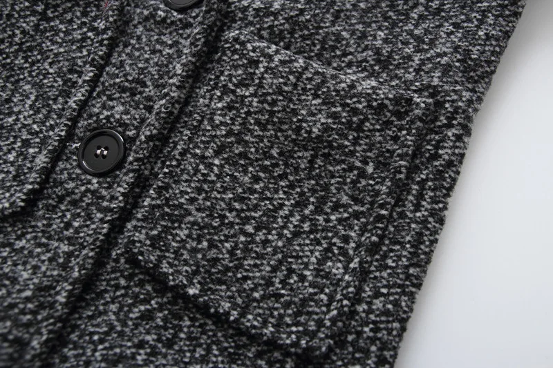 Новое пальто для девочек-подростков на осень и зиму толстые теплые шерстяные