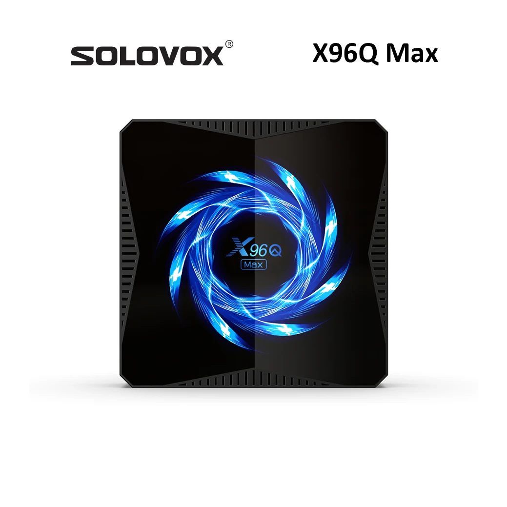 Умная ТВ-приставка SOLOVOX X96Q MAX Android 10 4 Гб 32 ГБ четырехъядерный Allwinner H616 6K Двойной Wi-Fi 2