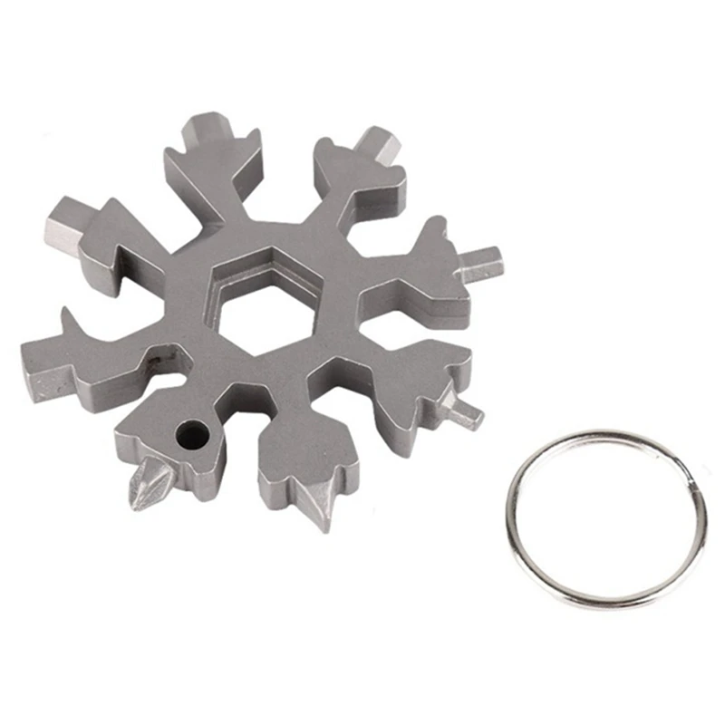 18-in-1 Multi-tool Card Combination Compact And Portable Outdoor Products Snowflake Tool | Спорт и развлечения