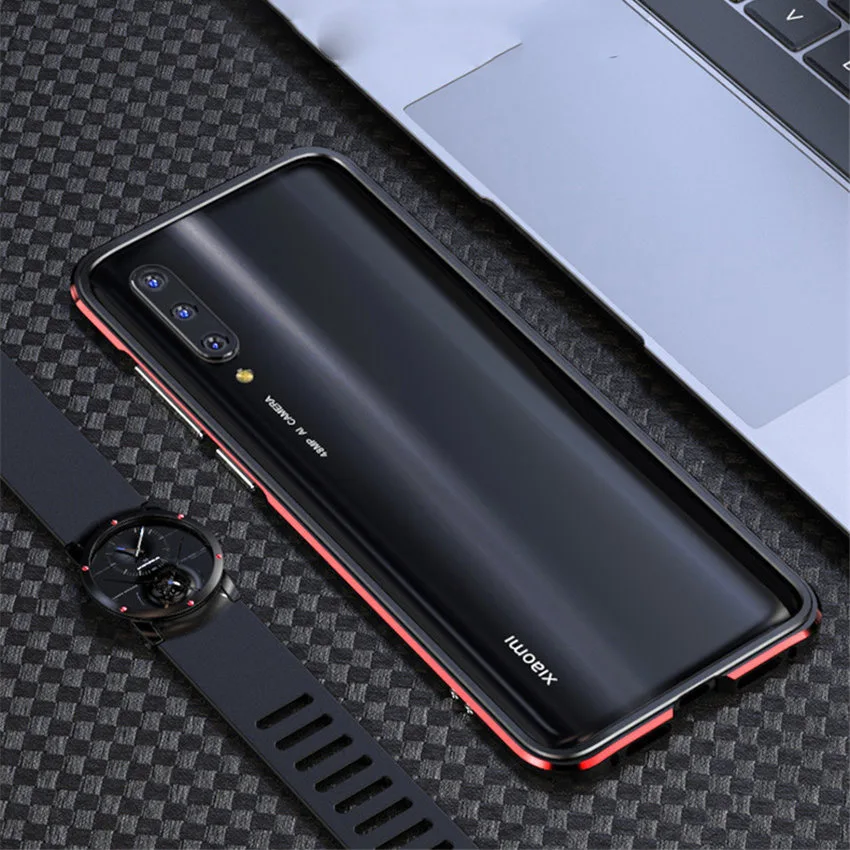 Для Xiaomi Mi A3 Lite чехол металлический каркас двойной цвет Алюминиевый Бампер Защитный чехол для Xiaomi Mi A3 Lite чехол