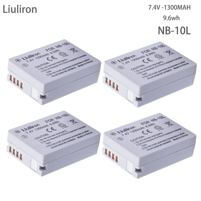 3x bateria NB-10L NB10L NB 10L батарея для Canon G1X G15 G16 SX40HS SX50HS SX60HS SX40 SX50 акумуляторная батарея L10 Аксессуары для фотоаппаратов - Цвет: 4battery
