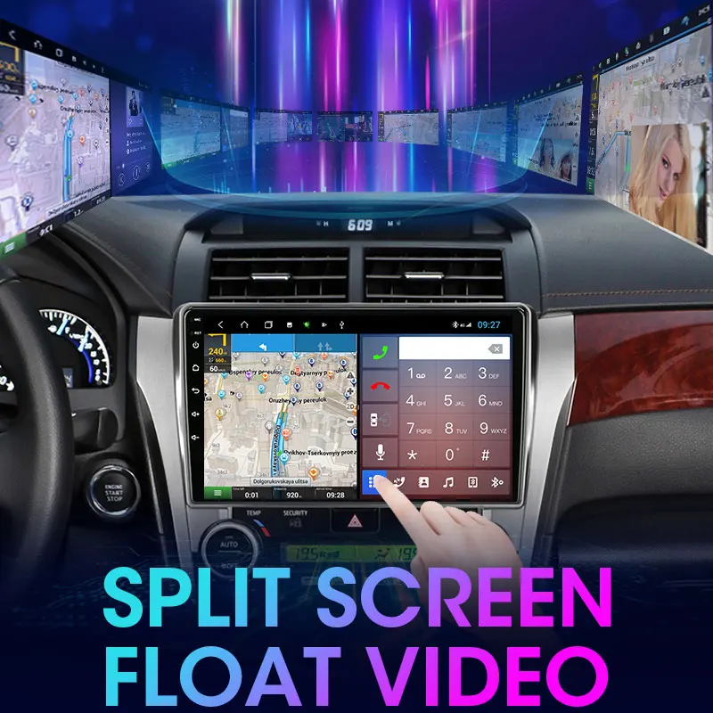 Автомагнитола T6 2 din Android 10 0 мультимедиа для Toyota Camry 2012 2017 навигация GPS плеер DSP RDS