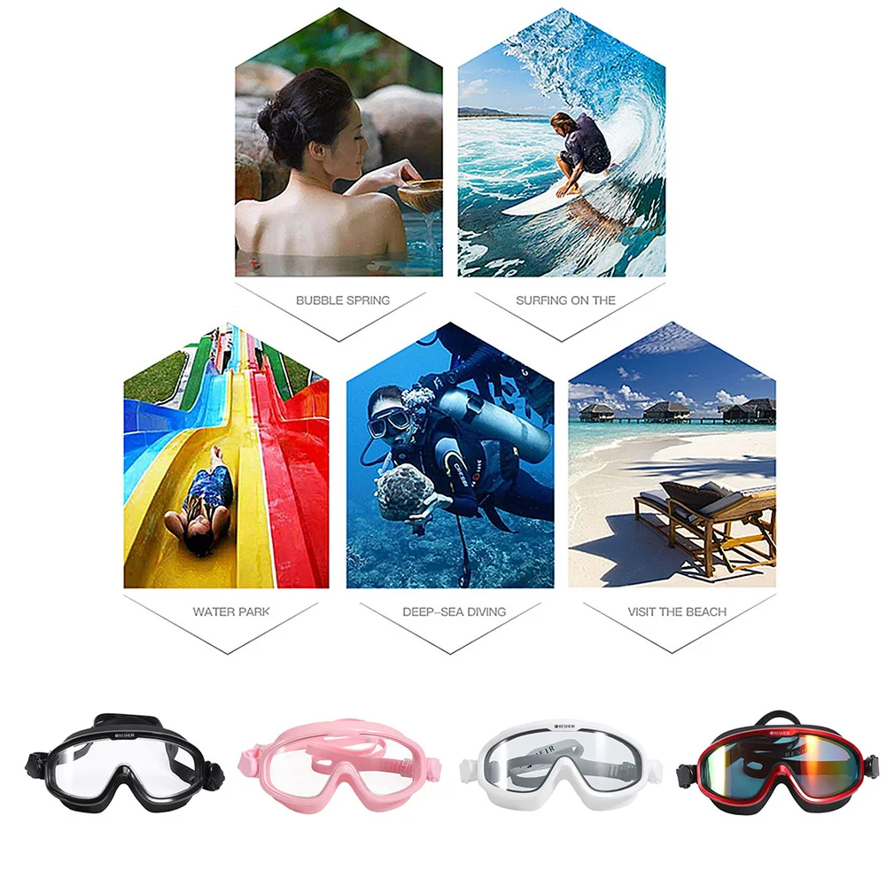 

1Pc Fashion Professional Child Swimming Goggles Anti-fog Waterproof Kids Goggles Swimming Glasses with Earplug for Children (Whi