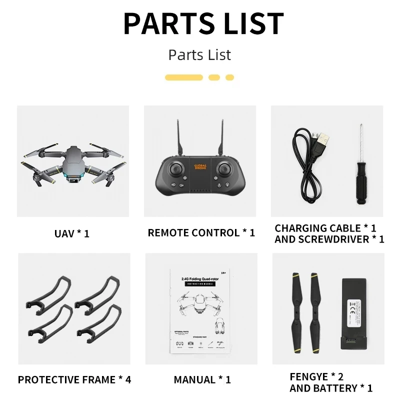 

GD89 RC Drone Quadcopter WIFI FPV With 1080P HD Professional 5G GPS Wide Angle Camera High Hold Mode Foldable Dron VS Drone E58