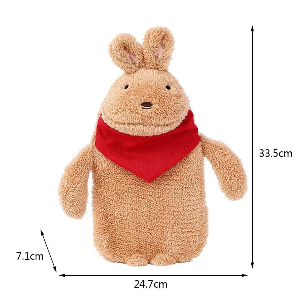 Мультяшная резиновая сумка для горячей воды грелка рук ног плюшевая