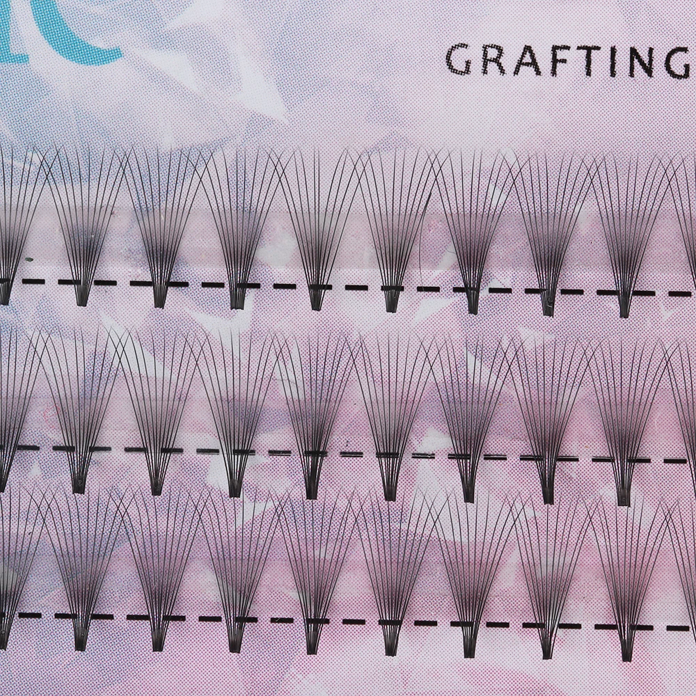 60 кластерных объемных вееров Индивидуальные Накладные ресницы без узелков