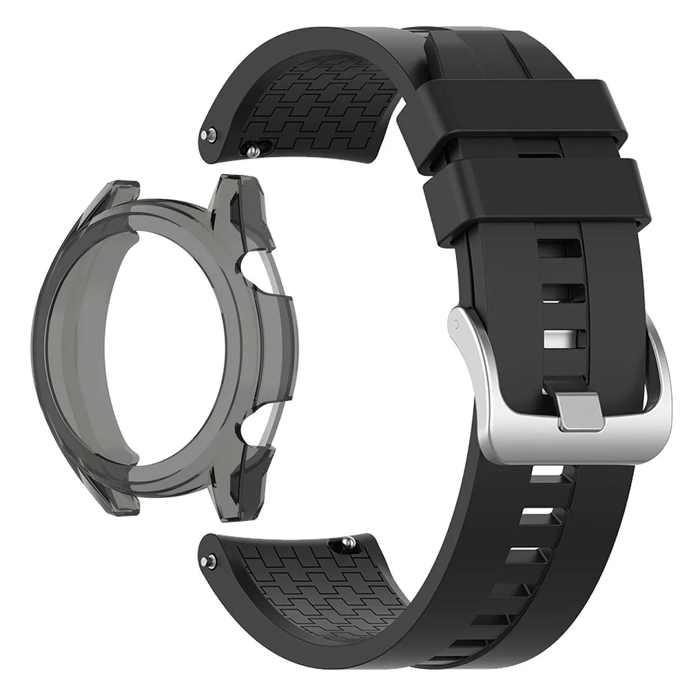 Силиконовый сменный ремешок для huawei watch GT GT2 42 мм браслет часов с ТПУ ударопрочный