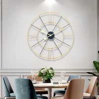 large wall clock modern design gold metal clocks wall home decor creative watches living room decoration reloj de pared gift
