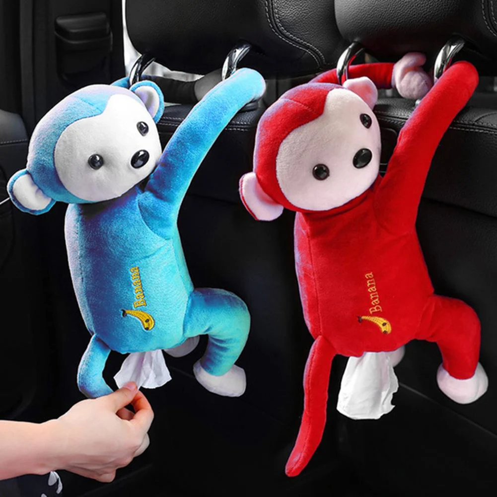 Креативная коробка для салфеток в форме милой мультяшной обезьяны плюшевые