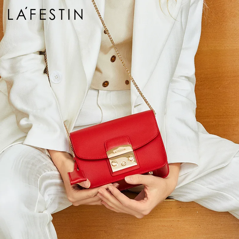 LAFESTIN женская сумка через плечо из натуральной кожи|bolsa brand|bolsa designerdesigner tote |