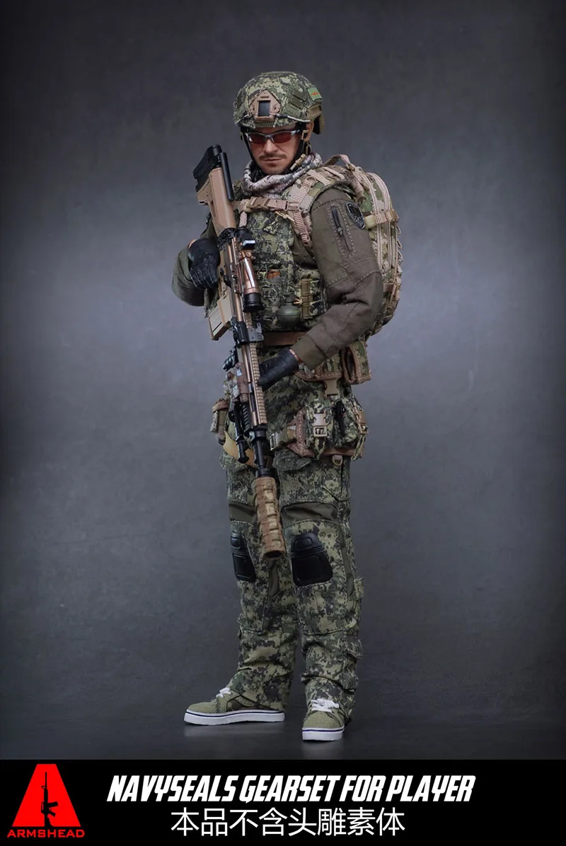 

Camouflage Clothes 1/6 SEAL Special Forces Male Soldier Clothing Set Model ARMSHEAD*ES AES001 Fit 12'' Man Action Figure Body