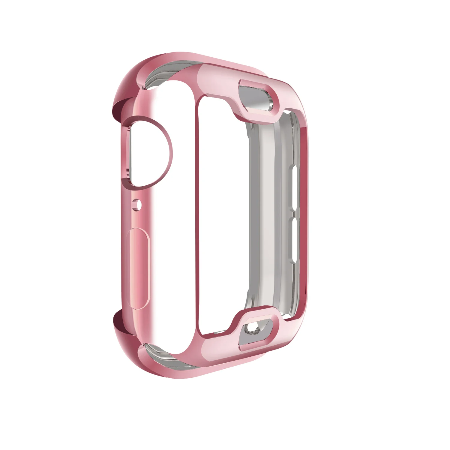 pink Чехол для Apple watch band Apple Watch 4 Чехол 44 мм 40 мм iWatch TPU бампер защитный бампер Защитная оболочка часы аксессуары - Цвет: pink