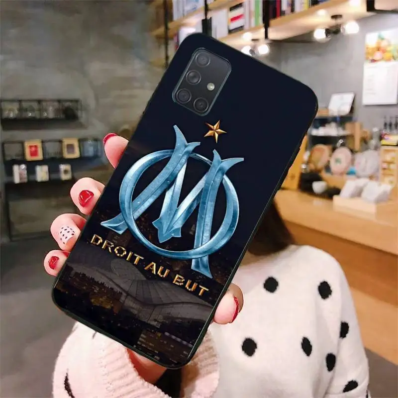 

Football Club Marseille Team Phone Case For Samsung Galaxy A50 A30S A50S A71 70 A10 Case Samsung A51 Soft Silicone Case Fundas