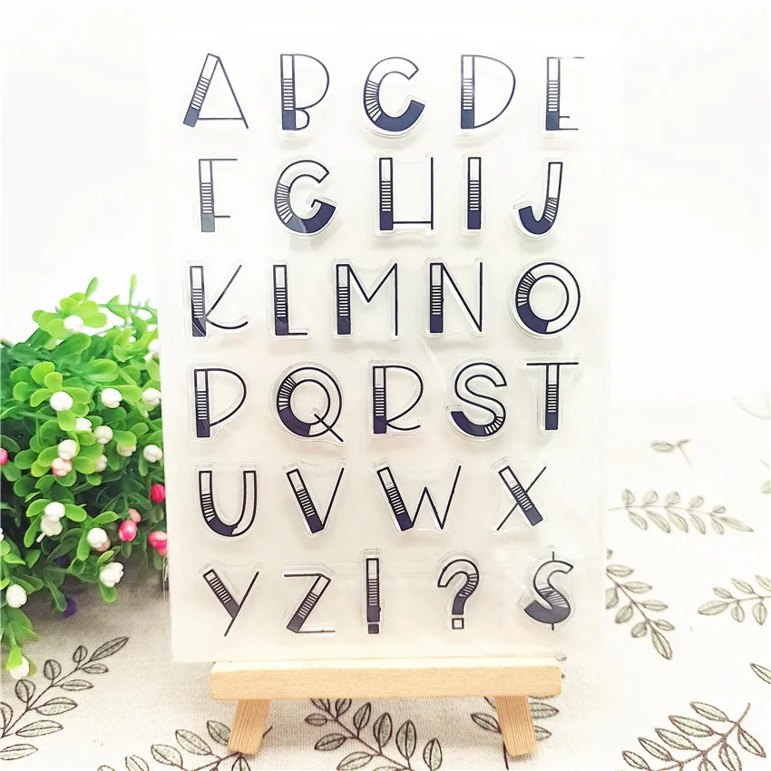 Горячая Распродажа прозрачная печать с буквами 11*16 см силиконовая отметка DIY