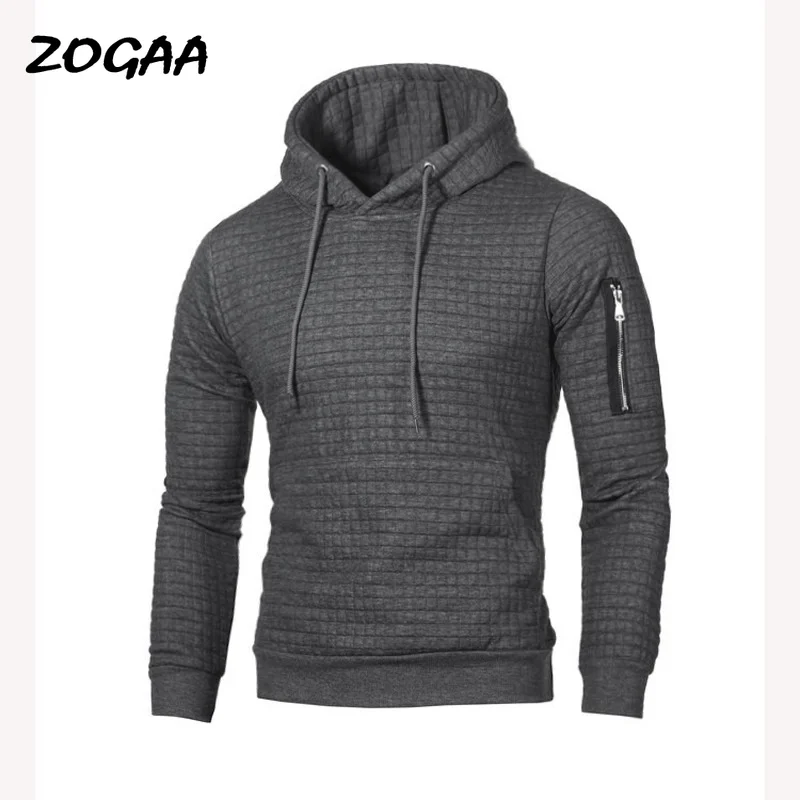 

Мужские толстовки с капюшоном ZOGAA, новинка, базовый Мужской свитер с длинными рукавами, толстовки с капюшоном, куртка, повседневная одежда д...