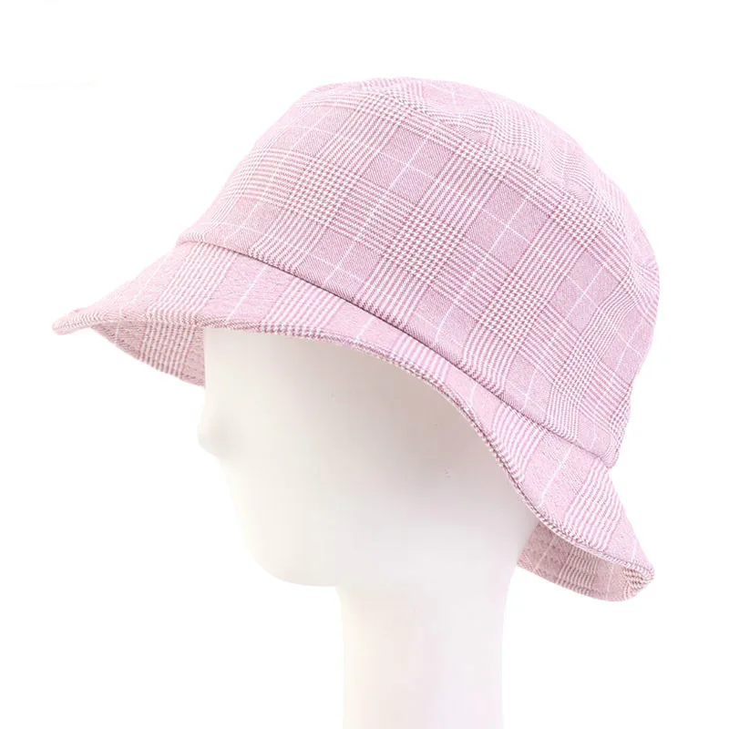 2020 Новинка шапка Панама на открытом воздухе в полоску красного и розового цвета