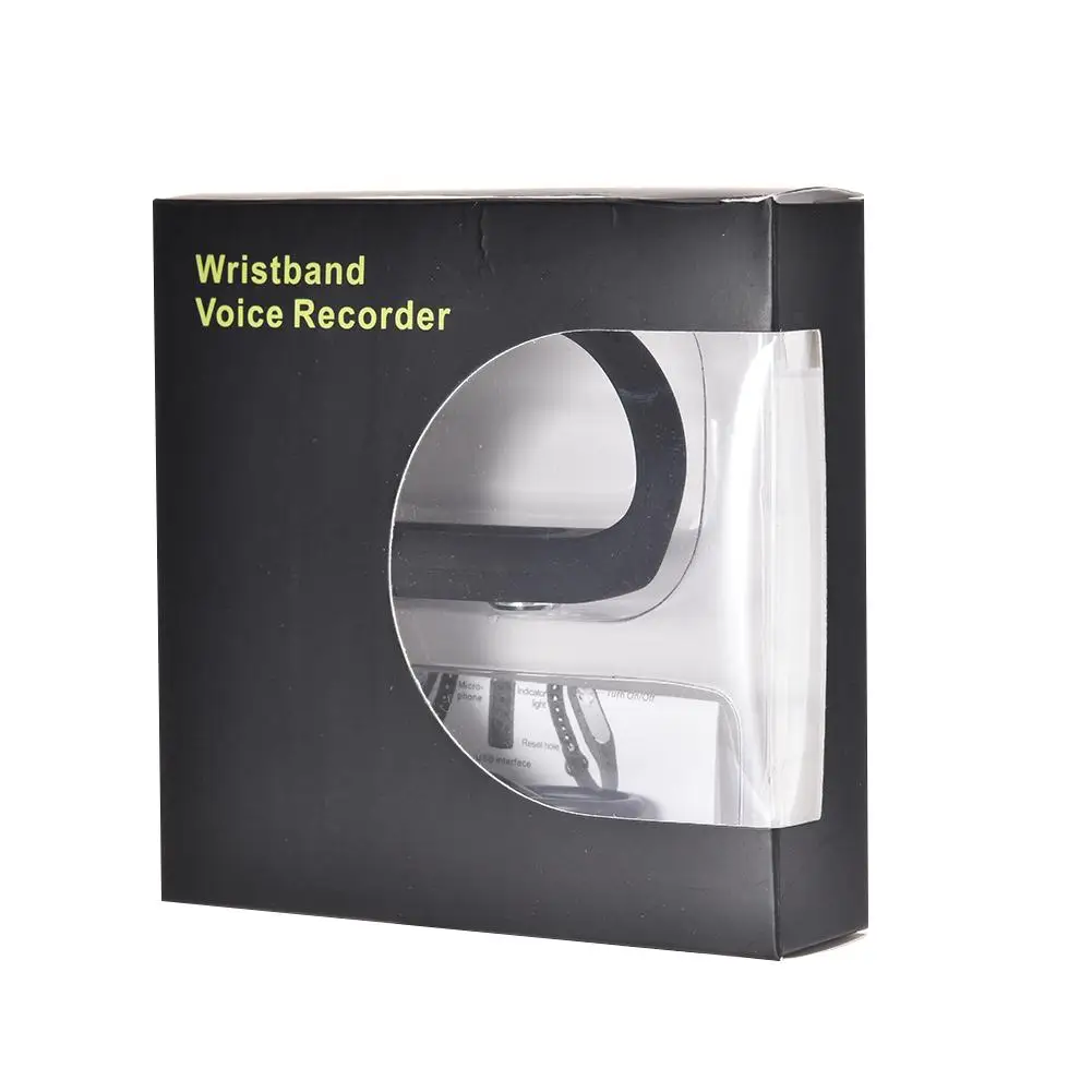 Портативный аудио рекордер 8 Гб 140 часовой записываемый браслет для ношения