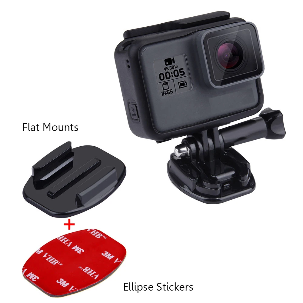 Клейкая лента 3M для монтажа изогнутое основание GoPro Hero 9 8 7 6 5 4 Yi 4K SJCAM EKEN Go Pro DJI OSMO