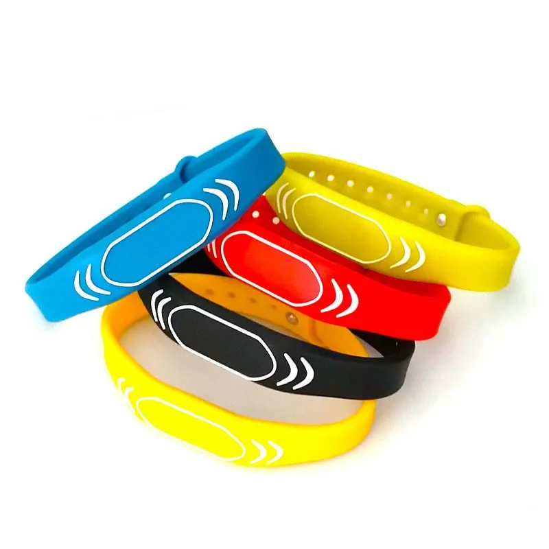 125 кГц RFID Браслет EM4100 Силиконовые близость смарт часы Тип браслет 1 шт случайный цвет - Цвет: 1pcs ID Random-A