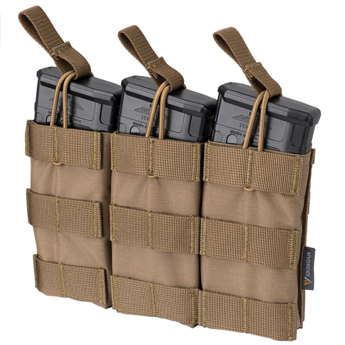 

Tactical Vest Storage Bag Molle System Triple Magazine Pouch - CB