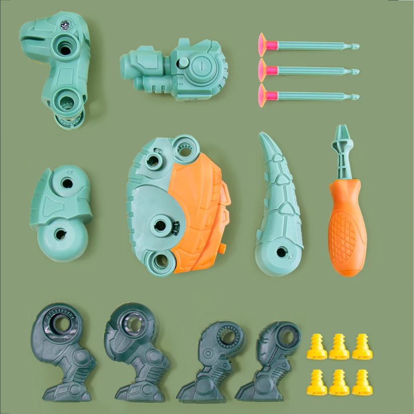

3Pcs Dinosaurs Children Constructor Drill Tool Screw Assembly Puzzles Screwdriver Drill Tools Kids Interactive Educational Toys