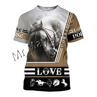 may lan strong horse art colorful fashion men t shirt 3d print streetwear o neck t shirts menwomen casual harajuku s 21