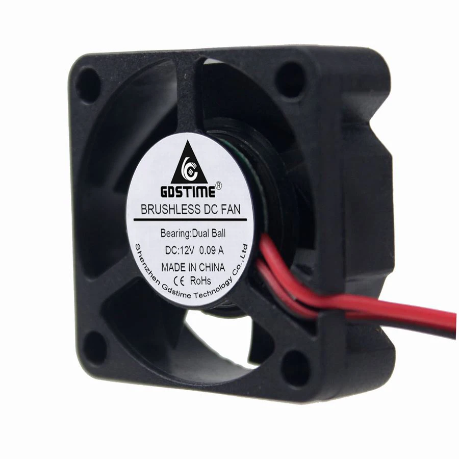 20 шт./лот Gdstime DC 12 В 30x30x10 мм 30 двойной шар бесщеточный осевой 1 м кабель микро