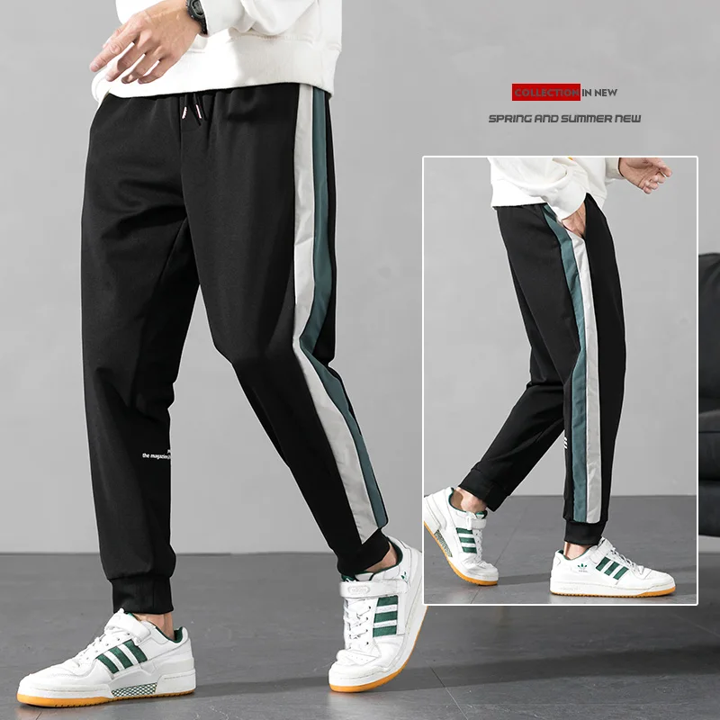 

2020 Men Casual Sweatpants Fitness Side Stripe Men's Sportswear Joggers Pants Cotton New Male Gyms Trousers Pantalones Hombre