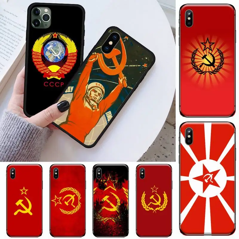 

Soviet Union USSR Flag Phone Case for iPhone 11 12 mini pro XS MAX 8 7 6 6S Plus X 5S SE 2020 XR