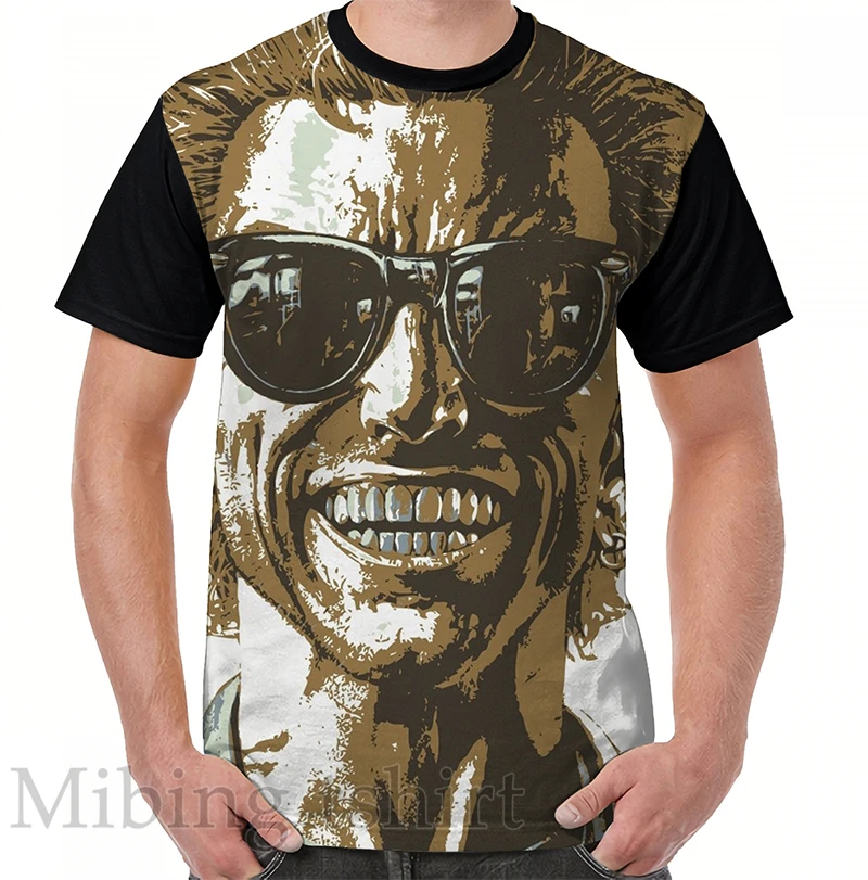 Футболка Мужская/женская с забавным принтом повседневный топ круглым вырезом и