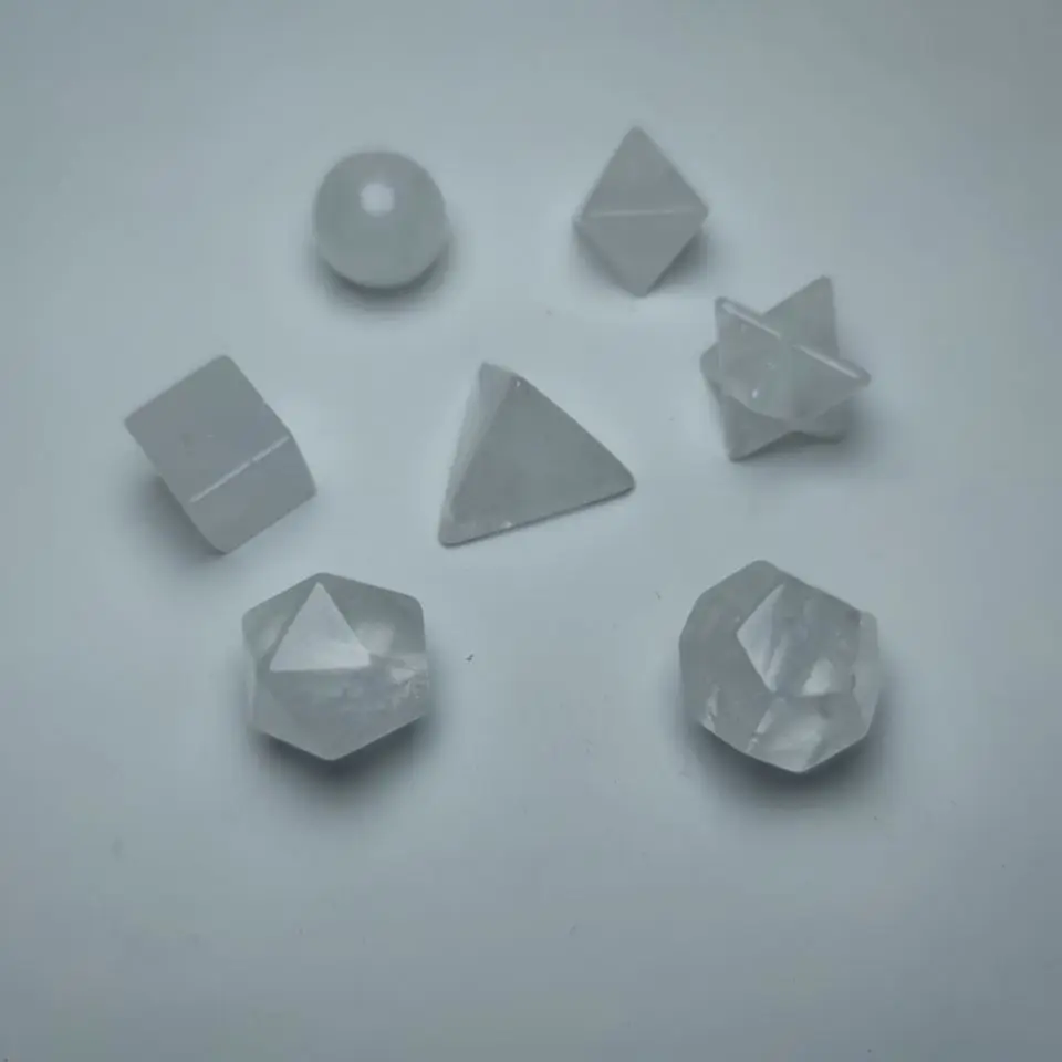 Набор из 7 шт. набор кристаллов и геометрических фигур|Камни| |