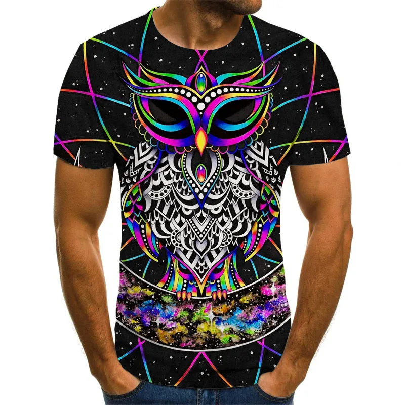 

Pig print shirt, fun 3D printed short-sleeved T-shirt, summer print, 2021