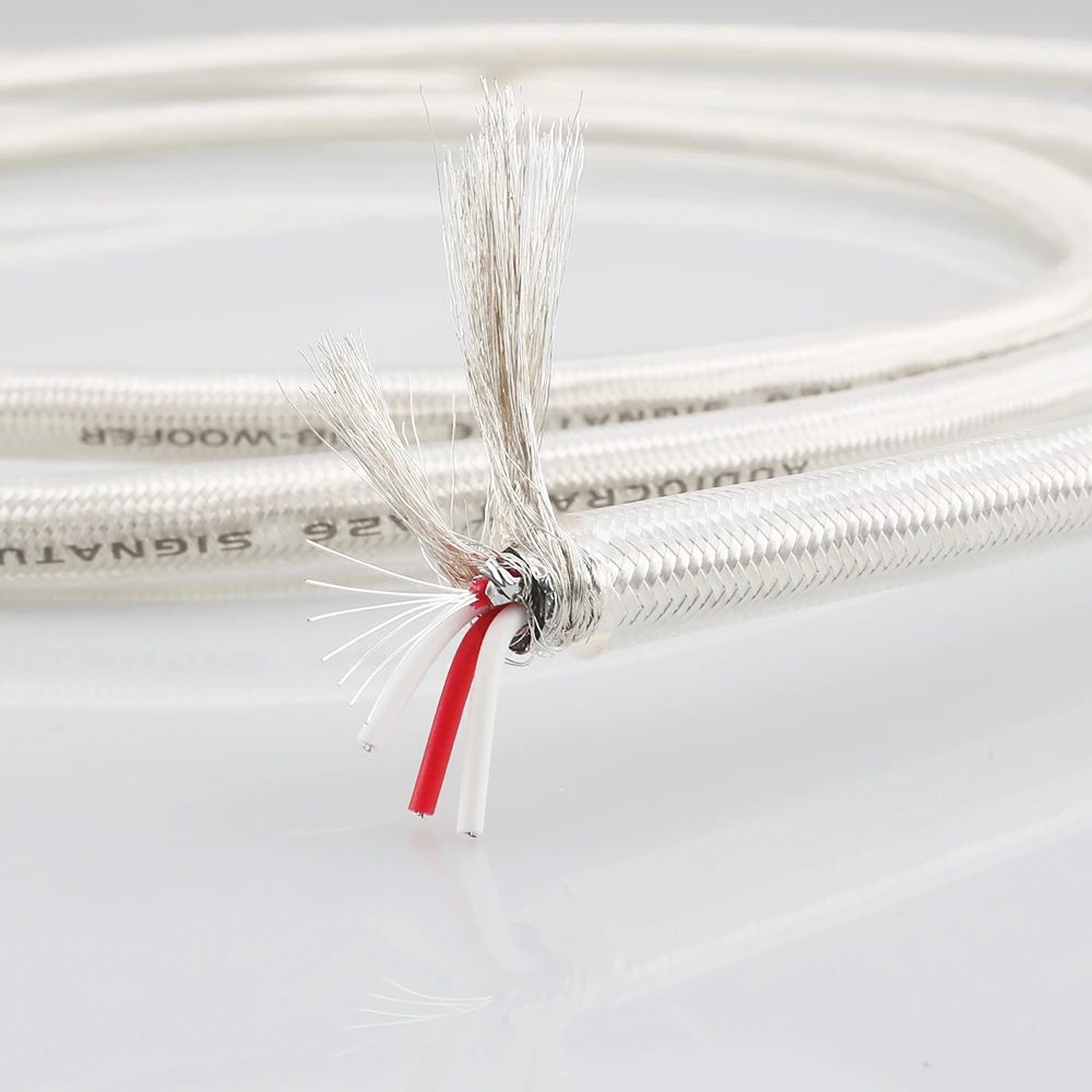

HIFI Audio Audiocrast A26 4 core Silver Plating RCA Audio Cable Signal Cable for Audiophile