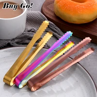 26pcs small mini stainless steel sugar tongs ice bar buffet kitchen spoon food ice clamp coffee tool kitchen barbecue bbq clip