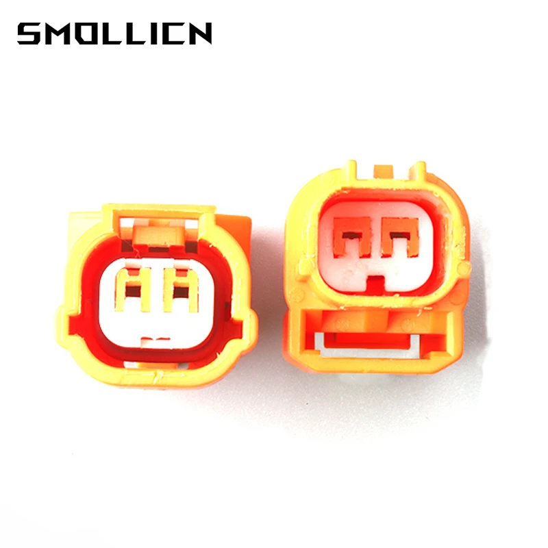 

1/5/20/50 Set 2 Pin Waterproof Connector Pressure Sensor Turn Signal Orange Male Female Plug With Terminals 6189-0891 6188-0590