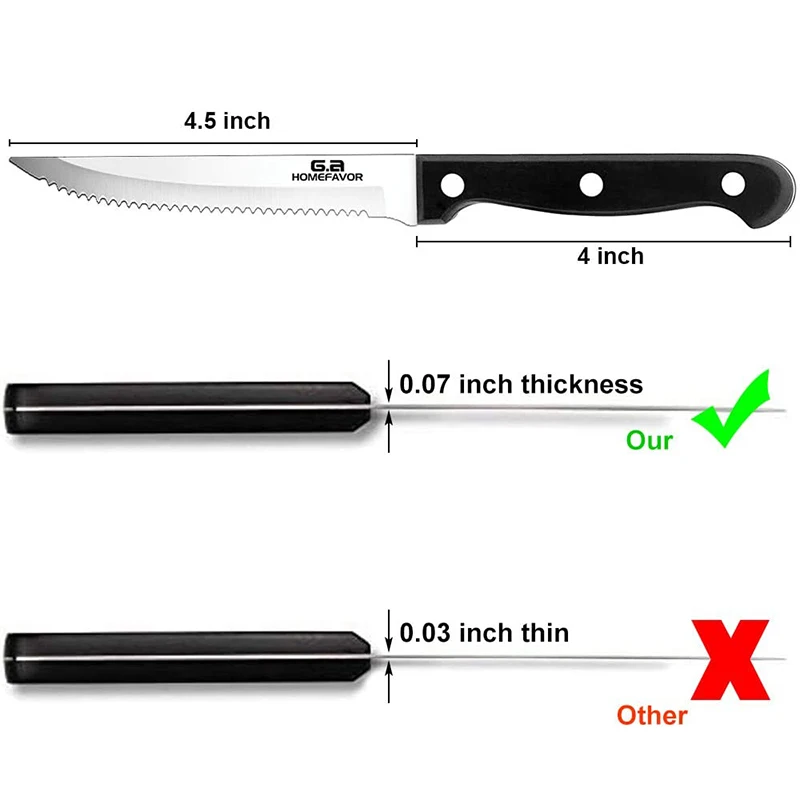 6/8 шт ножей для стейка набор Нержавеющая сталь шеф повар хлеб резьба по дереву