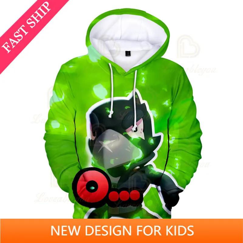 

Kids Sweatshirt Browlers Nita and Star,Boys Girls Cartoon Jacket Tops Teen Clothes 3 To 14 Years, Spike Shooting Game 3D Jacket