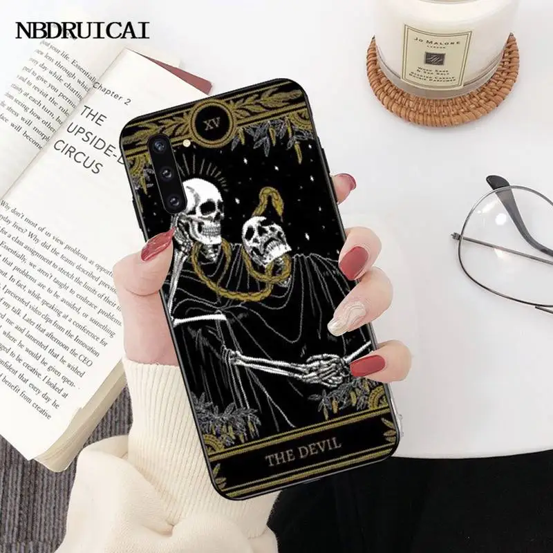 Чехол для телефона PENGHUWAN Death Tarot черный мягкий чехол Samsung Note 3 4 5 7 8 9 10 pro M10 20 30 |