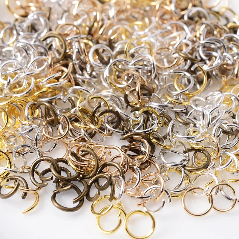 

200 300 500 Pieces 4 5 6 8 10 12 14 mm Gold Silver And Other Color Opening Rings Are Used For DIY Jewelry Accessories Found