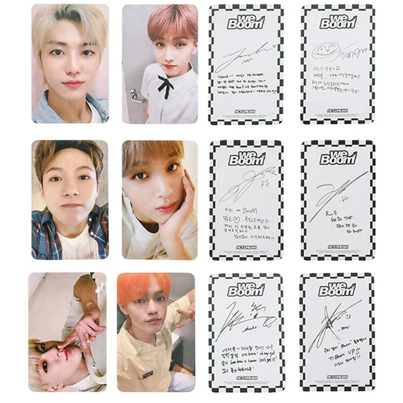 

6 Pcs/Set KPOP NCT DREAM We Boom IY Self Made Poster Cards Autograph Album Photo Card Hip Hop DPhotocard For Fan Collection Gift