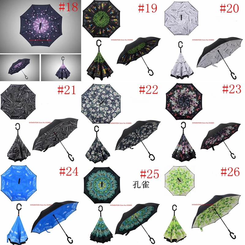 80 шт. двухслойный складной зонт для защиты от дождя и солнца 36 цветов|Зонтики| |