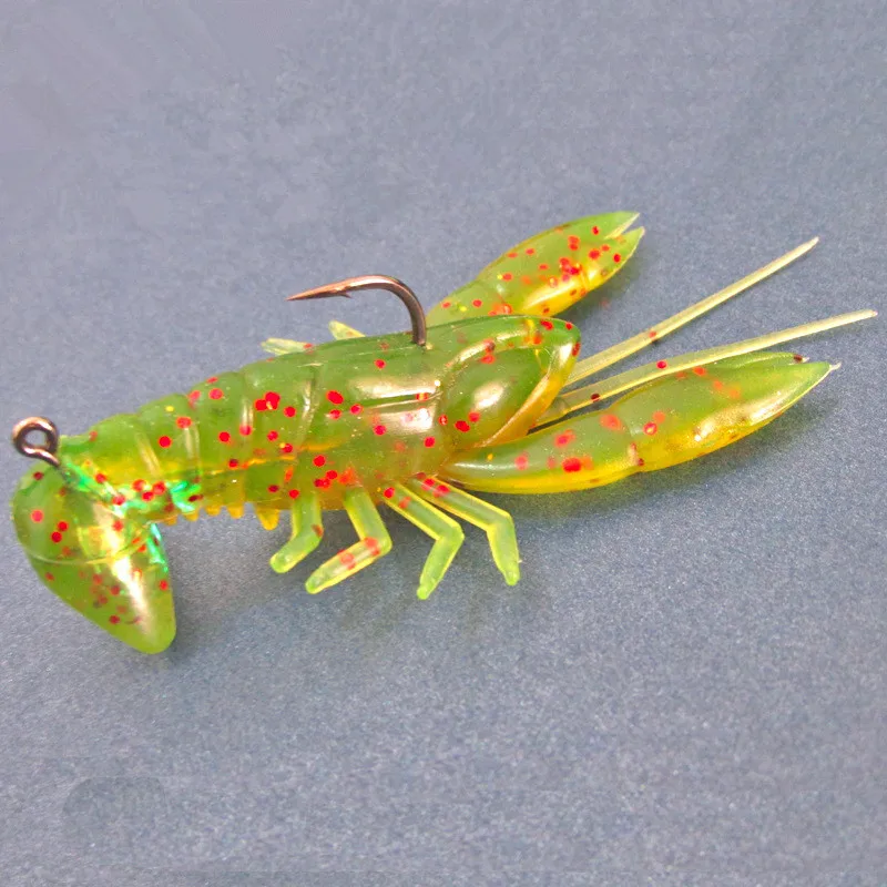 

Fishing Lure Artificial 14g Shrimp Soft Bait with Hook Bass Bighead Carp Mandarin