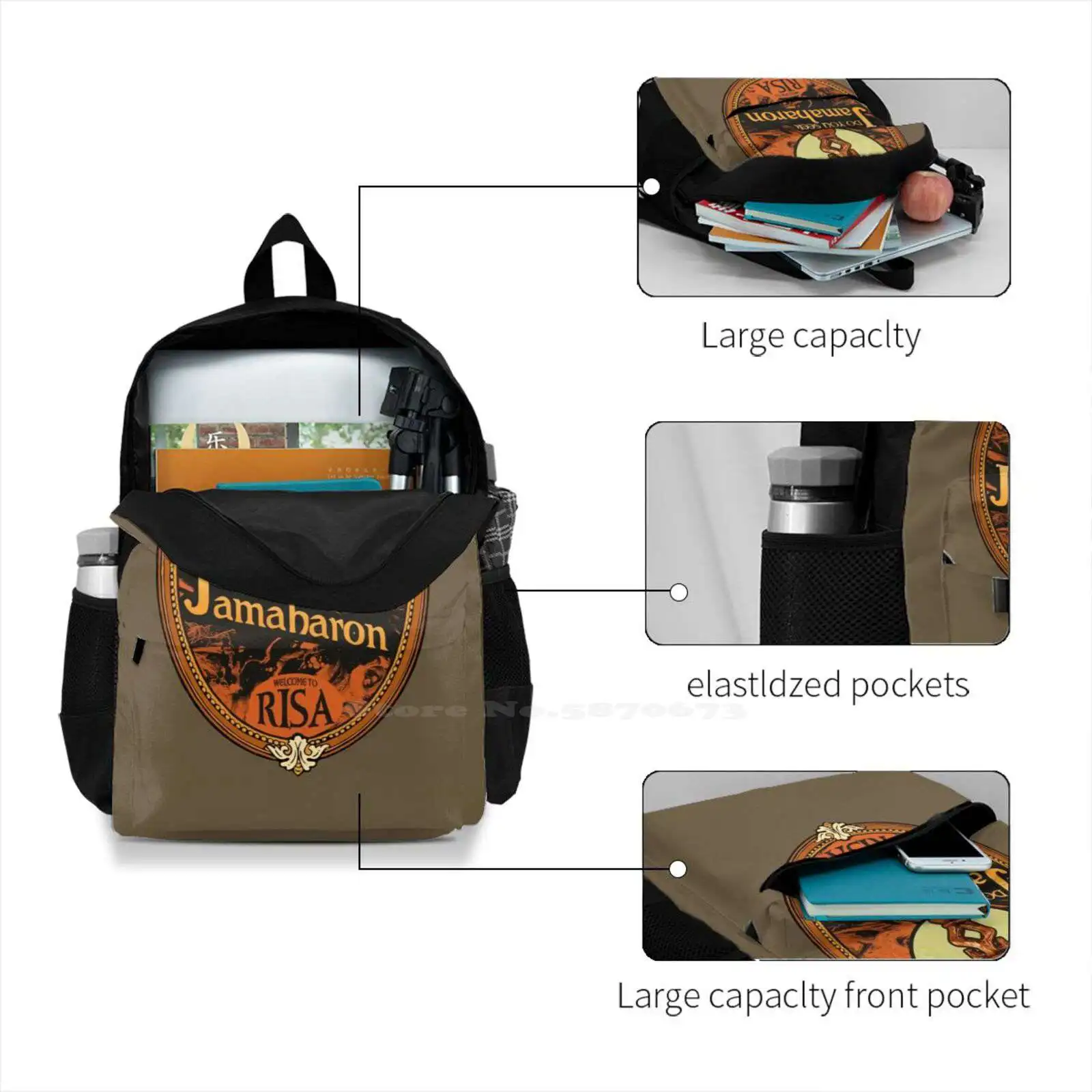 Ты Ви Сек Джейхарон? Дорожный рюкзак для ноутбука школьные сумки Seek Discomfort Jamaharon Risa