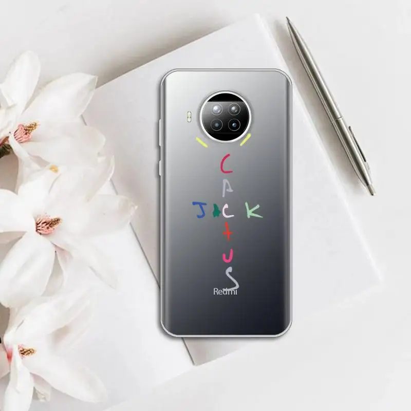 

cactus jack Phone Case Transparent for Xiaomi mi Redmi note 10 t 8 9 pro lite 11 Samsung S 8 9 10 20 plus ultra