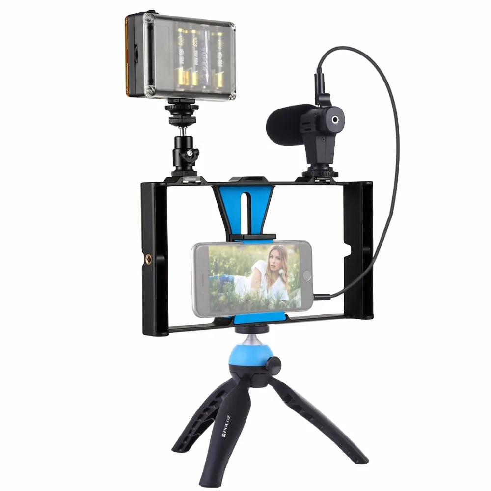 Светодиодный студийный светильник со штативом для смартфона мини-штатив