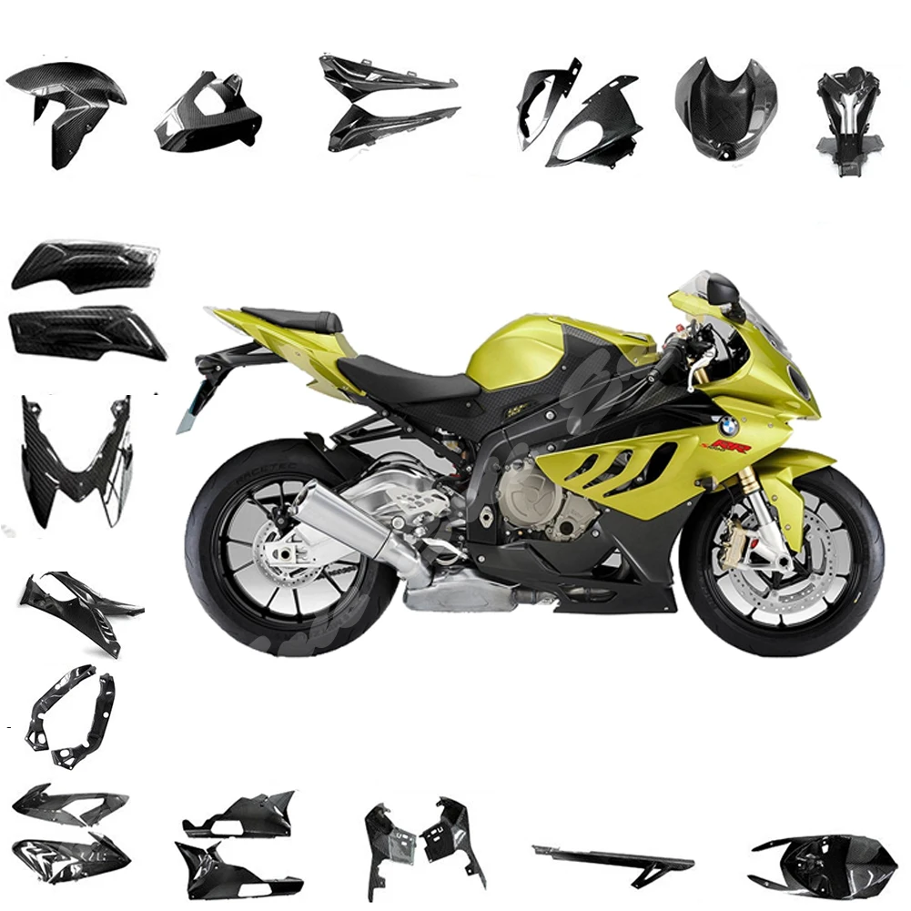 Переднее и заднее крыло карбона для BMW S1000RR 2015 2016 2017 2018 Pre Preg 3K Twill панель боковых