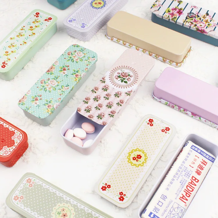 1 шт. портативная металлическая мини коробка для хранения цветов небольшая горка